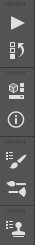 Buttons in Photoshop related to actions
