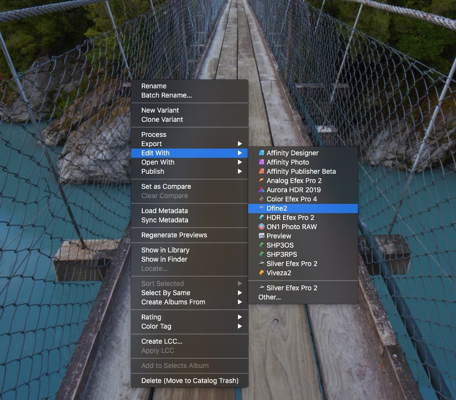 You can control the Edt With menu from the Capture One Plugin Manager